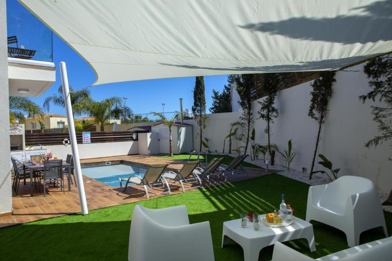 Tsokkos Family Villa - Pool Garden 2' Walk To Beach Протарас Екстериор снимка