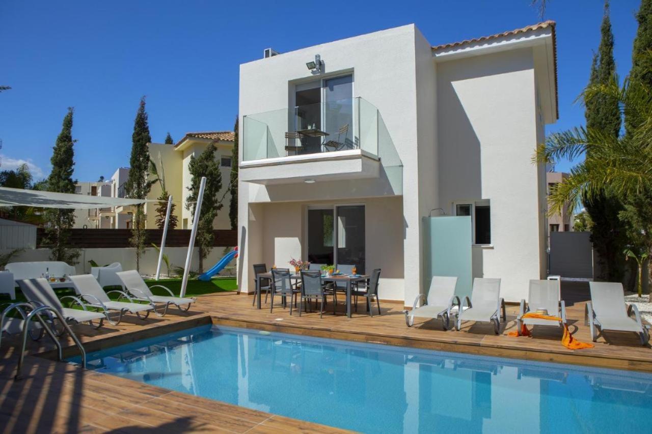Tsokkos Family Villa - Pool Garden 2' Walk To Beach Протарас Екстериор снимка